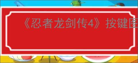 《忍者龙剑传4》按键图解大全